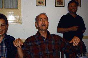 Amadeu sings it up after dinner among family and friends.